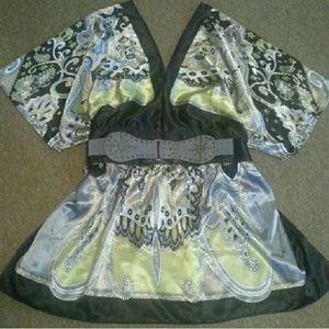 Plus Size Boho Kimono Top